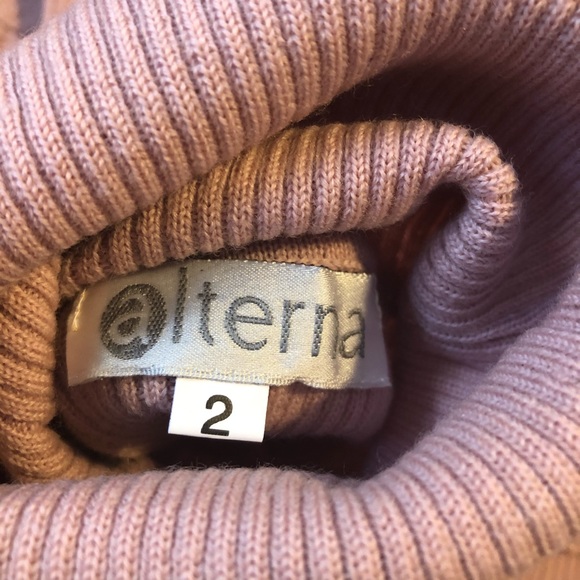 NWOT DUSTY PINK KNIT TURTLE NECK - Picture 2 of 3